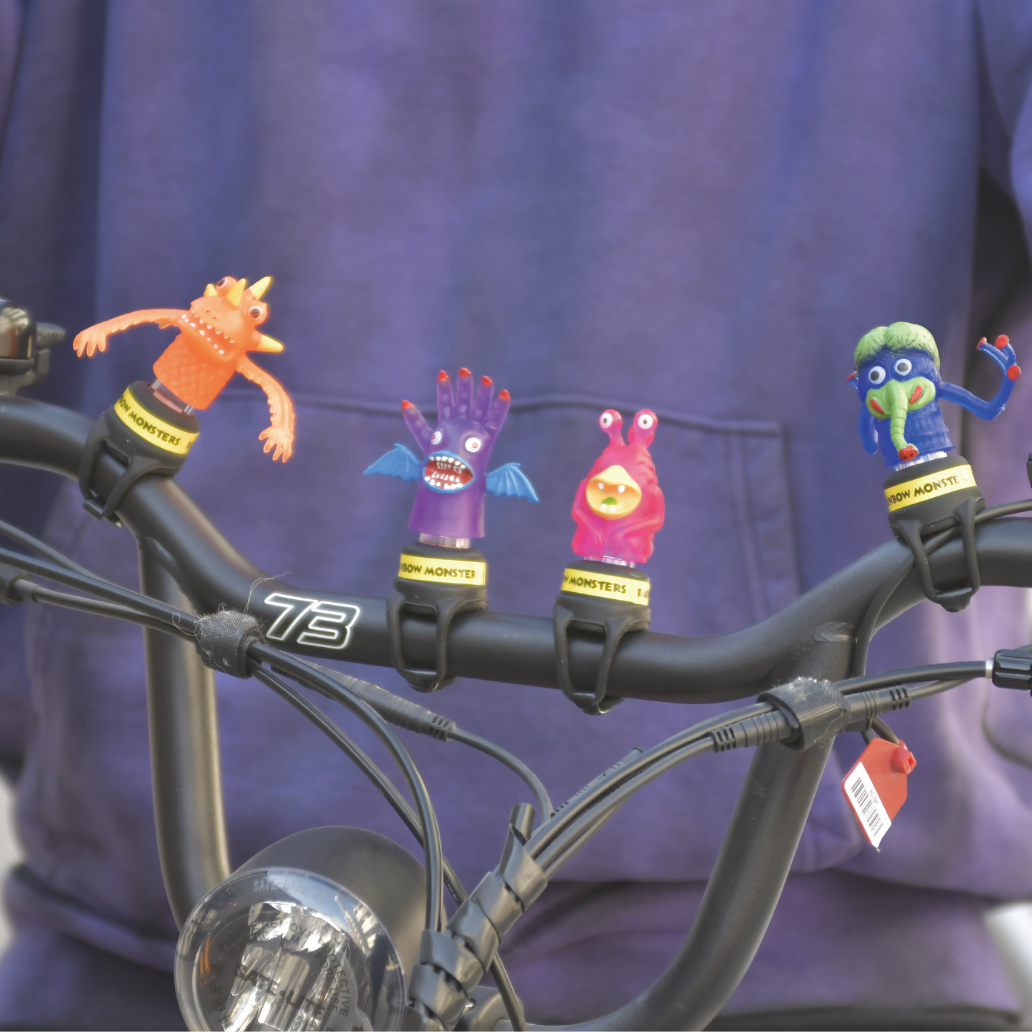 *RAINBOW MONSTERS" Bicycle Light
