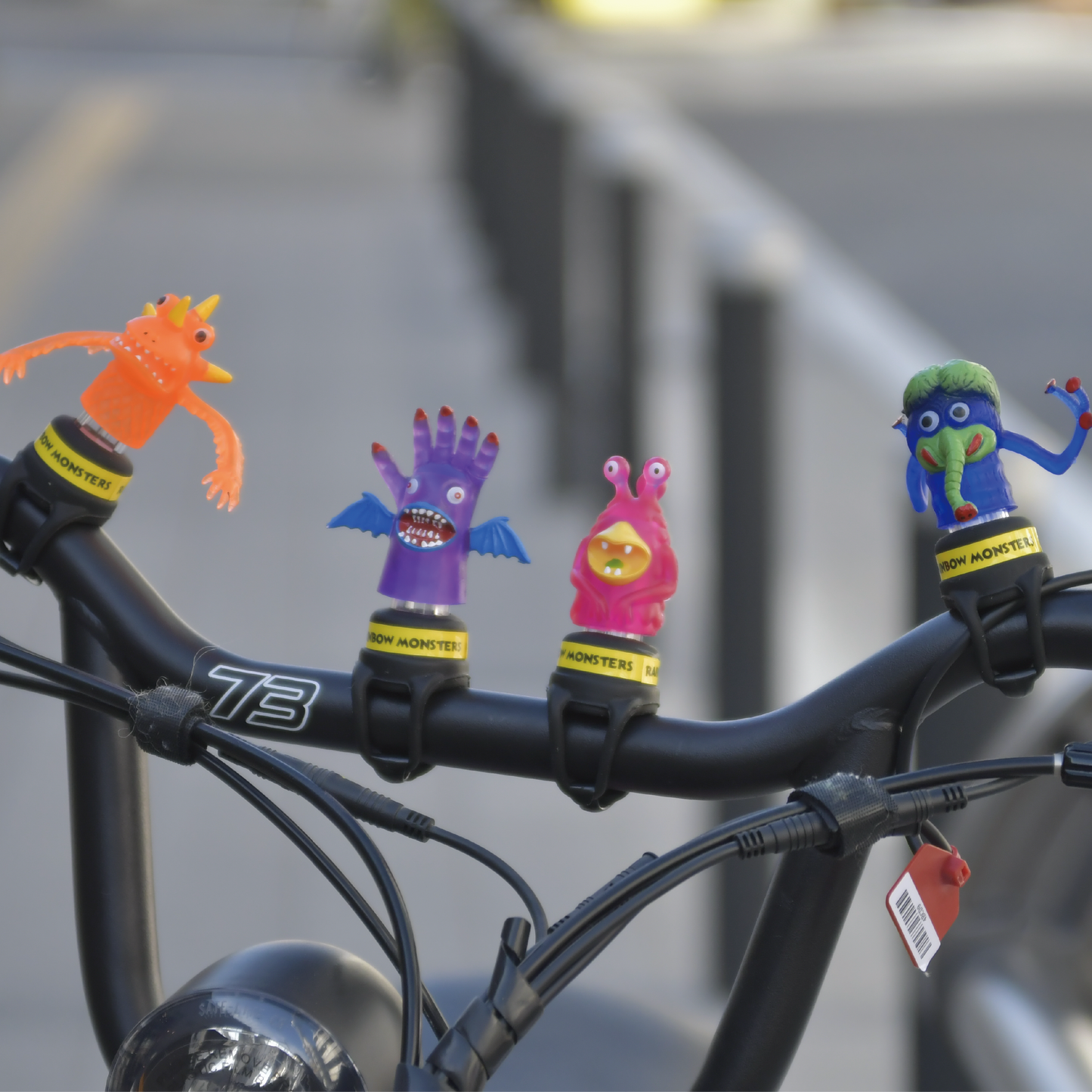 *RAINBOW MONSTERS" Bicycle Light