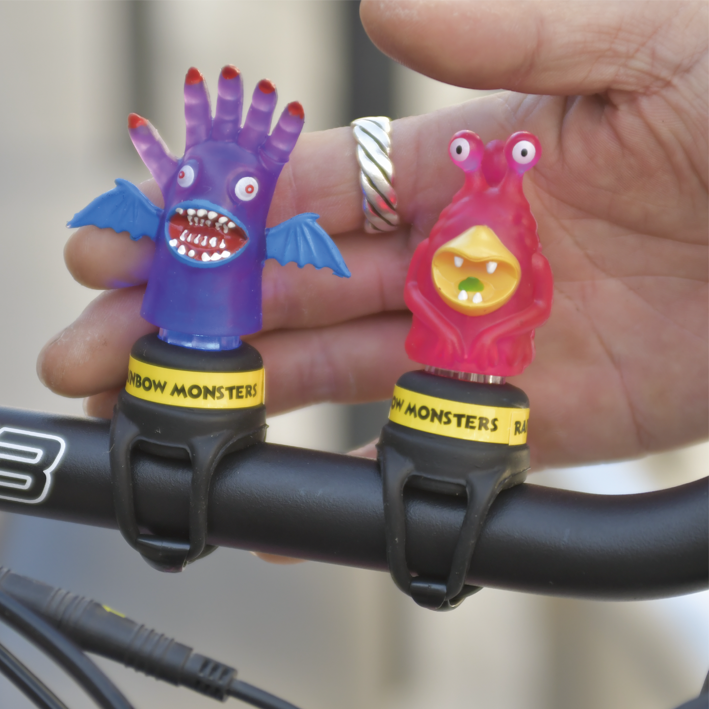 *RAINBOW MONSTERS" Bicycle Light